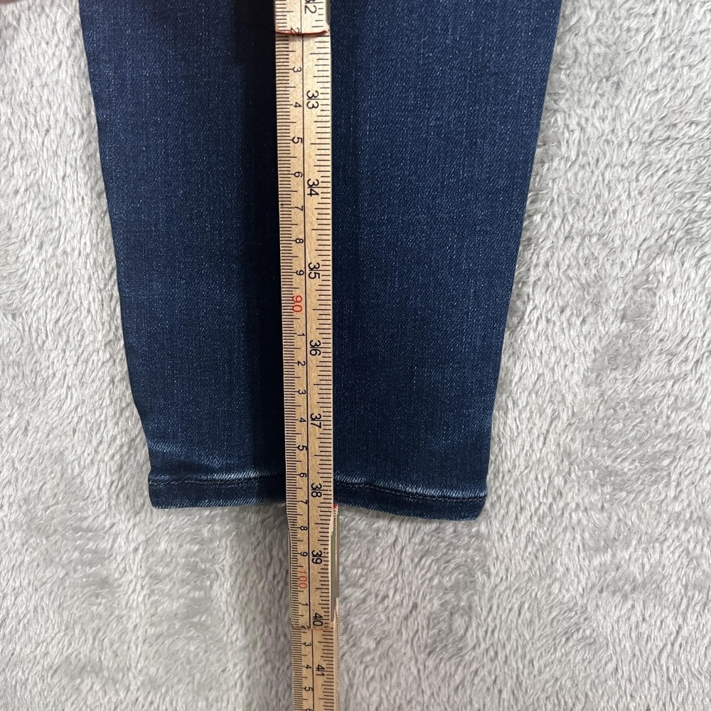 Mother Jeans Womens 27 Blue Dark Wash Skinny Stretch Denim Mid Rise Classic - Picture 9 of 11